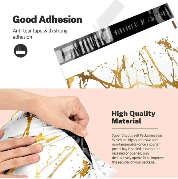 100 Pack Poly Mailers 10x13, Cute Packaging Envelope Mailers Polymailers Packagi - Picture 3 of 6